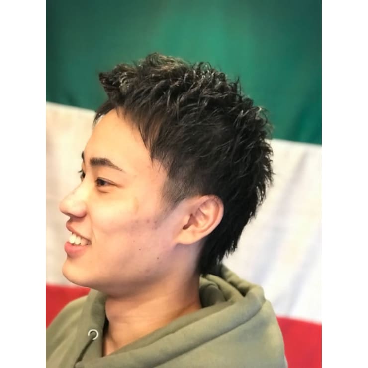 爽やかアップバング 須磨 板宿 メンズ専門美容院 インフィニィト インフィニィト のヘアスタイル 美容院 美容室を予約するなら楽天ビューティ