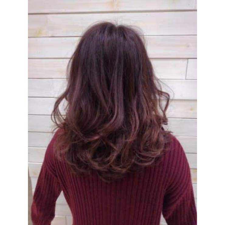 ミディアム ピンクブラウン Luck 辻堂 ラックツジドウ のヘアスタイル 美容院 美容室を予約するなら楽天ビューティ