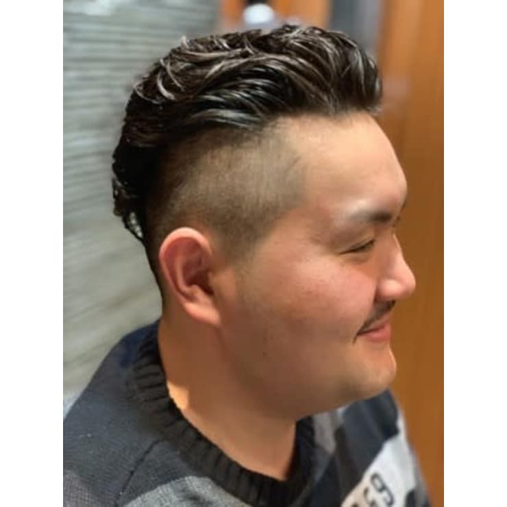 銀座オールバックウェーブ ヘアーモードキクチ 銀座店 ヘアーモードキクチ のヘアスタイル 美容院 美容室を予約するなら楽天ビューティ