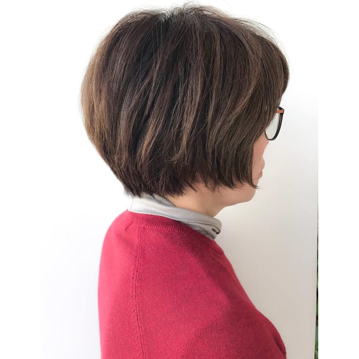 Muse 50 60代立体カラー ミセスショート Muse Jiyugaoka ミューズジユウガオカ のヘアスタイル 美容院 美容室を予約するなら楽天ビューティ
