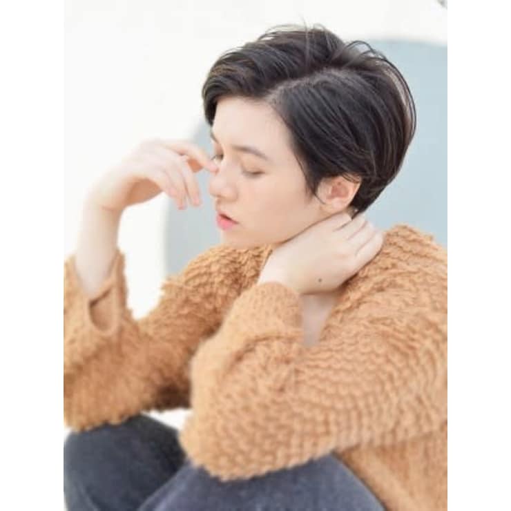 黒髪ワンレンショート Natsuya ナツヤ のヘアスタイル 美容院 美容室を予約するなら楽天ビューティ