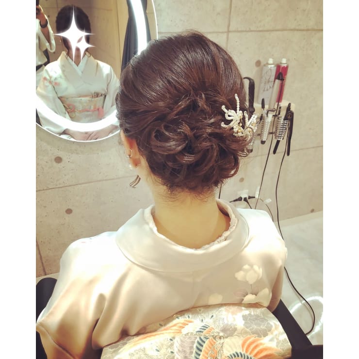 ショートヘアお着物アップ Hair Salon Clan 東心斎橋店 ヘアサロンクランヒガシシンサイバシテン のヘアスタイル 美容院 美容室を予約するなら楽天ビューティ