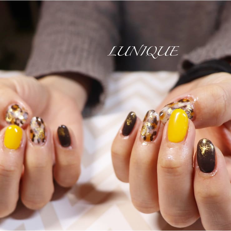 レオパードネイル Nail Lunique ネイルルニーク のネイルデザイン ネイル まつげサロンを予約するなら楽天ビューティ