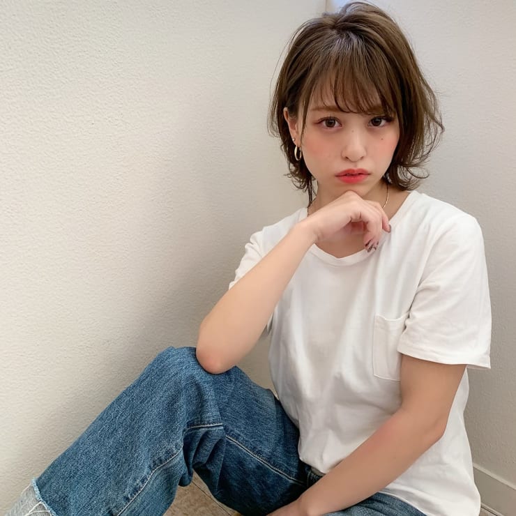 添田】ひし形ヘルシーレイヤーデジタルパーマ大人ボブ | Maria by