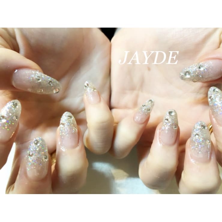 ラメグラ ストーン Jayde ジェイド のネイルデザイン ネイル まつげサロンを予約するなら楽天ビューティ