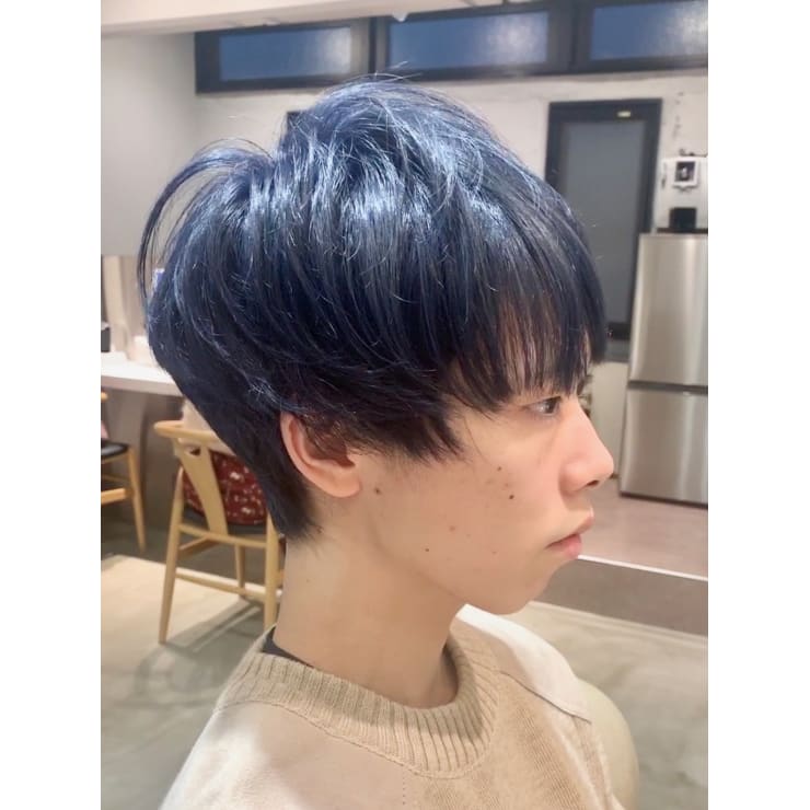 メンズのクールネイビーカラー Hair Make Opsis オプシス のヘアスタイル 美容院 美容室を予約するなら楽天ビューティ