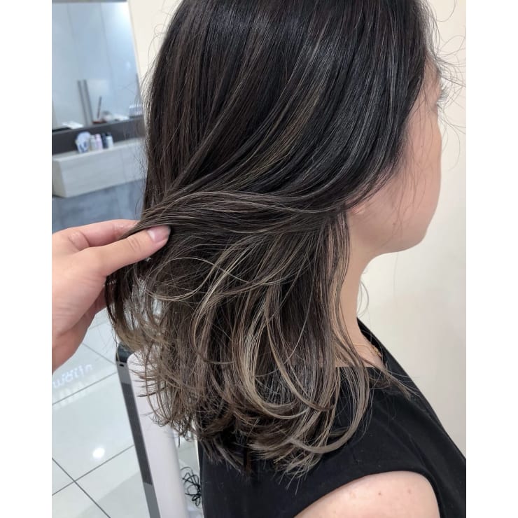 コントラスト細めハイライト3dカラー Marju銀座 マージュギンザ のヘアスタイル 美容院 美容室を予約するなら楽天ビューティ