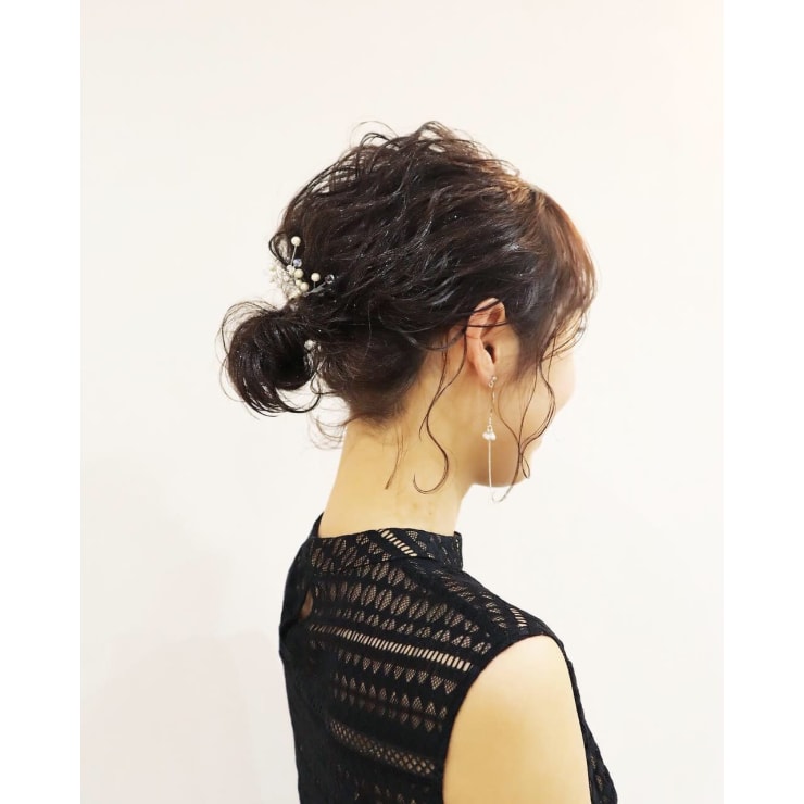 ショートボブのアップ風ヘアアレンジ E M A Premium Beauty Salon イーエムエープレミアムビューティーサロン のヘアスタイル 美容院 美容室を予約するなら楽天ビューティ