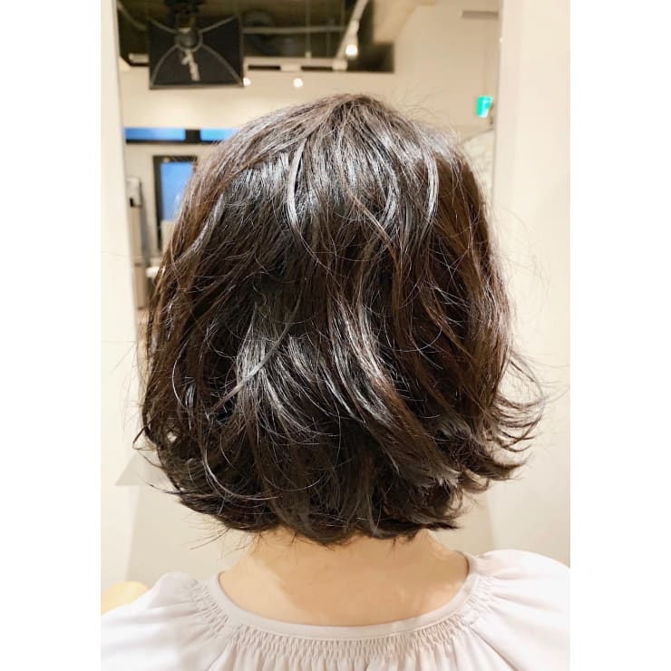 スタイリング楽チンのボブくしゅパーマ Hair Make Opsis オプシス のヘアスタイル 美容院 美容室を予約するなら楽天ビューティ