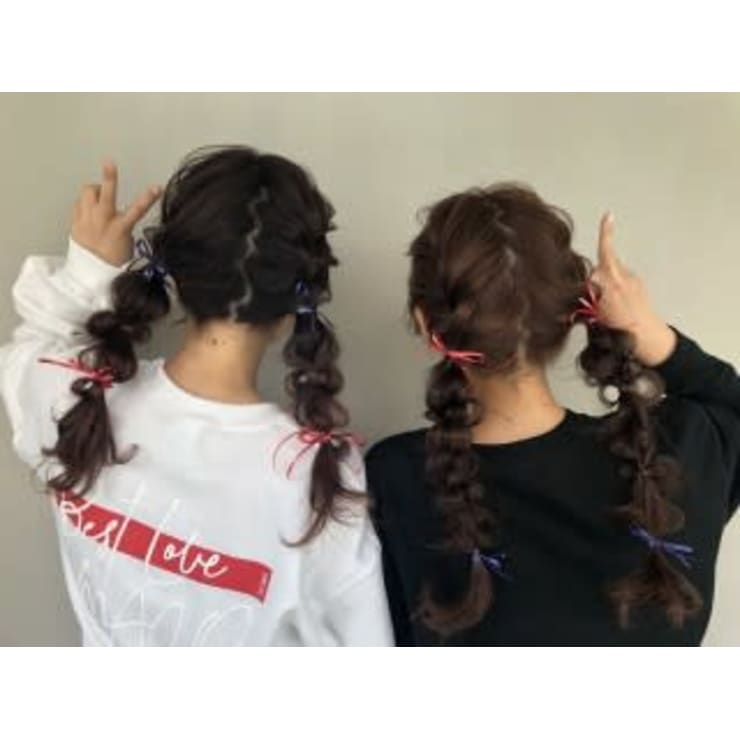 ライブに 双子ツイン編みおろし G Grow札幌大通 ジーグロウ のヘアスタイル 美容院 美容室を予約するなら楽天ビューティ