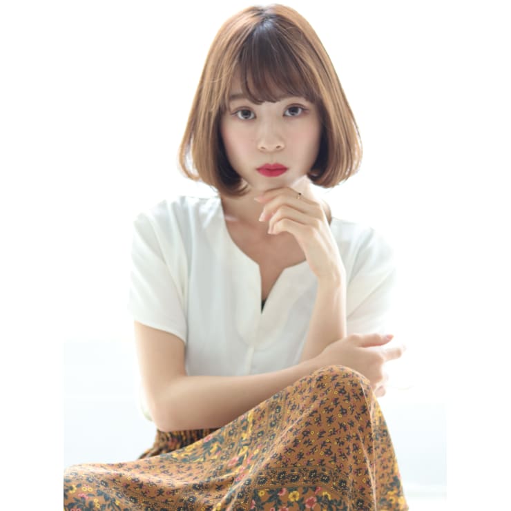 ボブ 前髪あり 大人ボブ Hair Resort Valentine ヘアリゾートバレンタイン のヘアスタイル 美容院 美容室を予約するなら楽天ビューティ