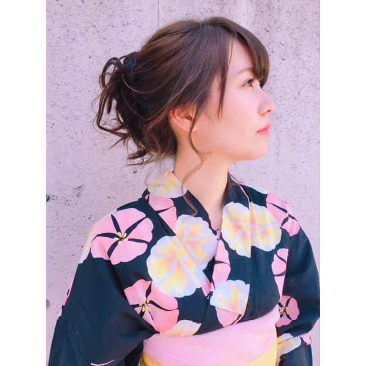 浴衣ヘアアレンジ ゆるアップ K R鶴川 カールツルカワ のヘアスタイル 美容院 美容室を予約するなら楽天ビューティ