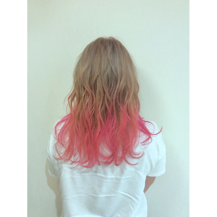 ハイトーンピンクグラデーション Pulravi みやき町三根店 プルラヴィ ミヤキチョウミネテン のヘアスタイル 美容院 美容室を予約するなら楽天ビューティ