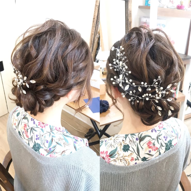 ブライダルヘアセット ヘアセット メイクアップ Roquat Salon ヘアセットアンドメイクアップ ロカットサロン のヘアスタイル 美容院 美容室を予約するなら楽天ビューティ