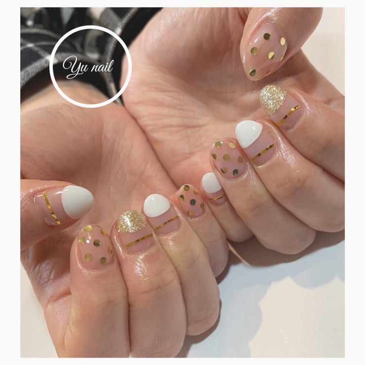 Kate Spade 風ネイル Yu Nail ユーネイル のネイルデザイン ネイル まつげサロンを予約するなら楽天ビューティ