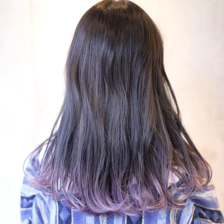 裾カラー ブルージュ ラベンダー Davin ダヴィン のヘアスタイル 美容院 美容室を予約するなら楽天ビューティ