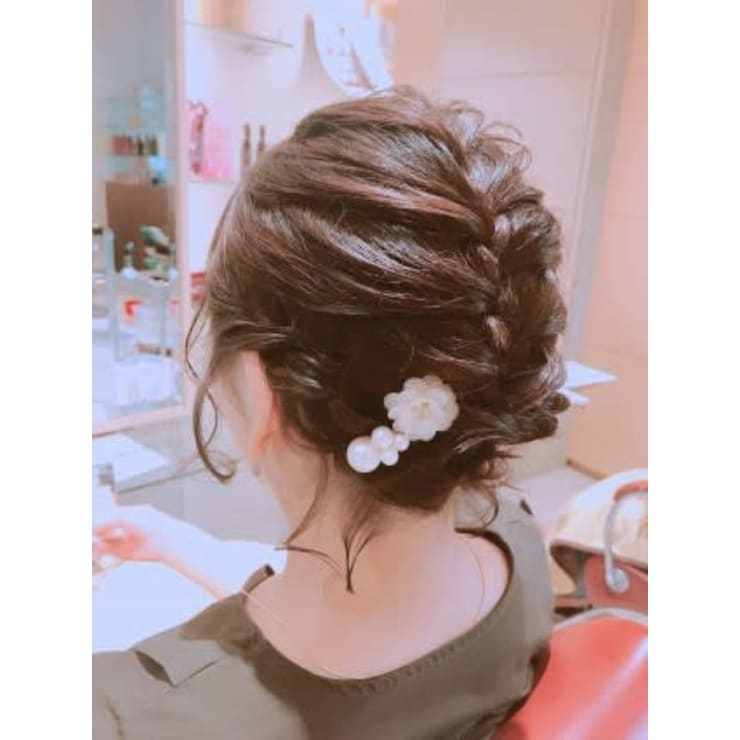 ボブスタイルのパーティーアレンジ Emu International 春日部本店 エムインターナショナル のヘアスタイル 美容院 美容室を予約するなら楽天ビューティ