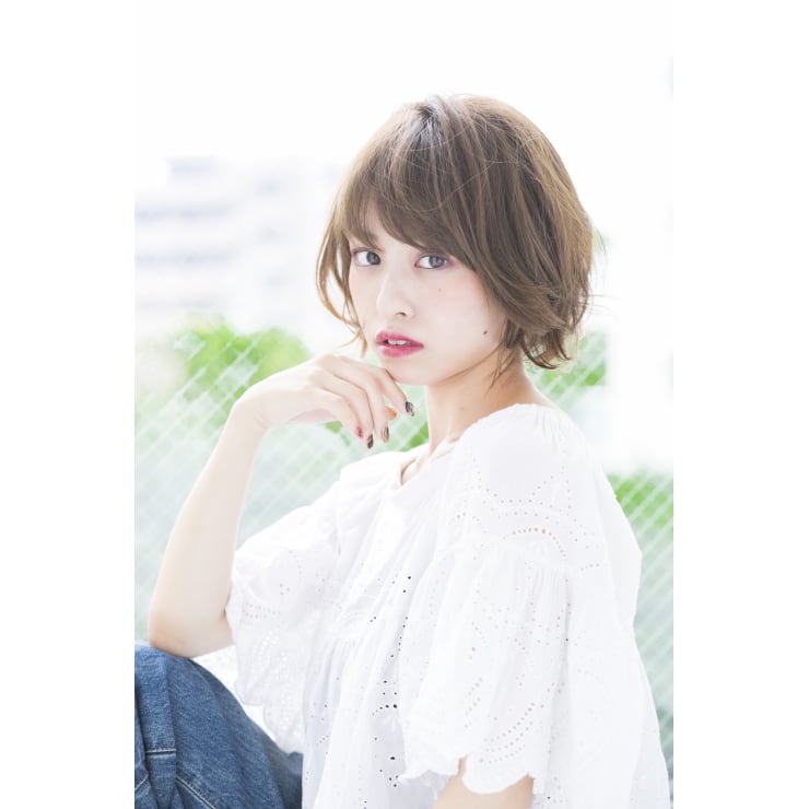 大人可愛い丸みショートボブ ひし形シルエットと厚めバング Fuga Hair フーガヘアー のヘアスタイル 美容院 美容室を予約するなら楽天ビューティ