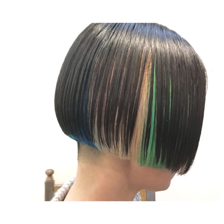 カラフルボブ さんかく美容室 サンカクビヨウシツ のヘアスタイル 美容院 美容室を予約するなら楽天ビューティ