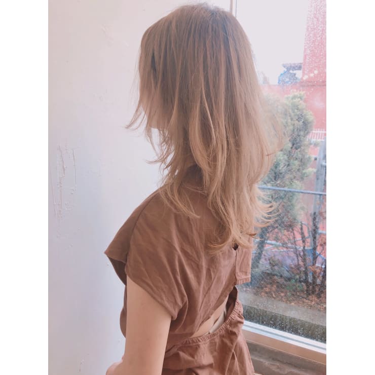 ウルフ セミロング ミルクティーカラー【y−489】 | ALICe by