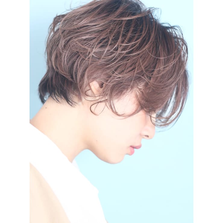 大人の小顔パーマショートボブ Beautrium Ginza ビュートリアム のヘアスタイル 美容院 美容室を予約するなら楽天ビューティ