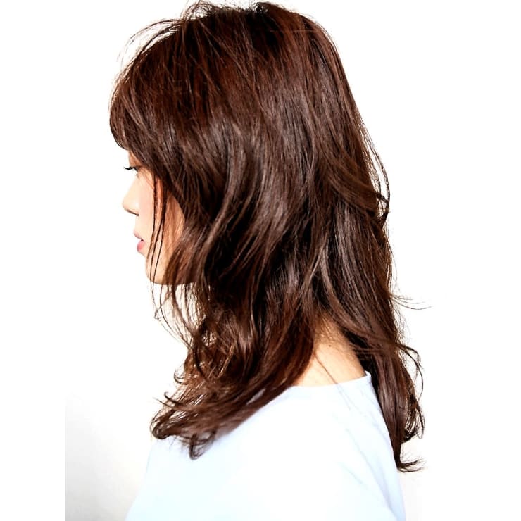 簡単くせ毛のセミロングスタイル Hair Make Flencia ヘアメイクフレンシア のヘアスタイル 美容院 美容室を予約するなら楽天ビューティ