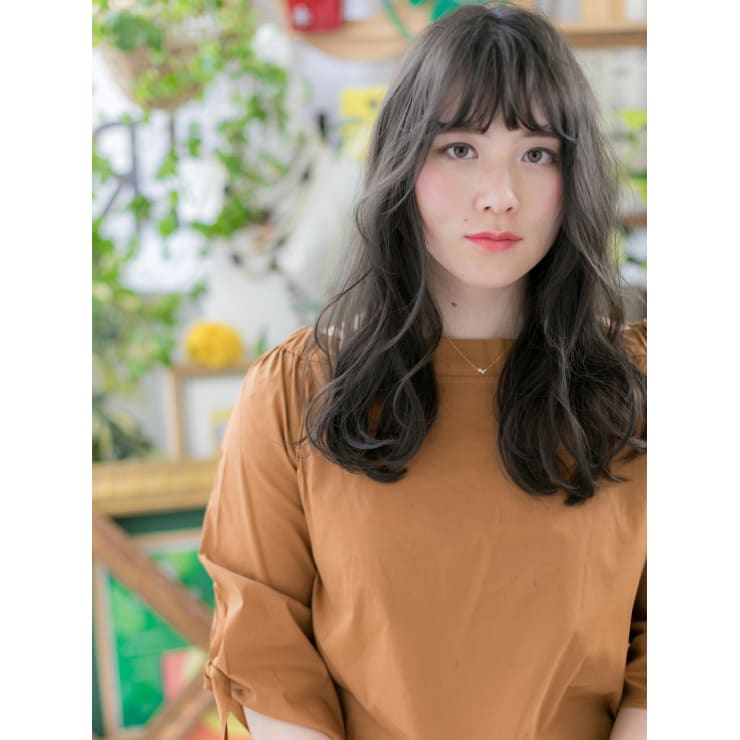 黒髪 くせ毛風ふんわりモテロング ふんわりロング Cover Hair Bliss 北浦和西口店 カバーヘアブリス キタウラワニシグチテン のヘアスタイル 美容院 美容室を予約するなら楽天ビューティ