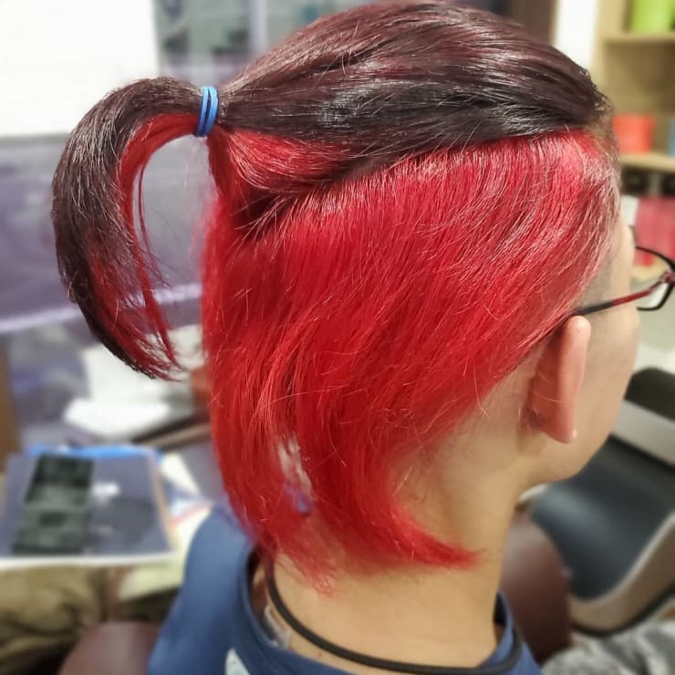 メンズインナーカラー Regional Hair Shibata レジオナルヘアシバタ のヘアスタイル 美容院 美容室を予約するなら楽天ビューティ