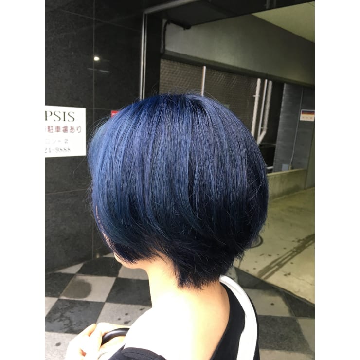 エドルカラー◎彩度抜群アッシュブルー | Hair&Make OPSIS(オプシス)の