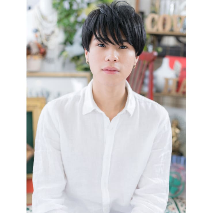 アシンメトリーで大人顔メンズショート マッシュショート Cover Hair Bliss 戸田公園西口店 カバーヘアブリス トダコウエンニシグチテン のヘアスタイル 美容院 美容室を予約するなら楽天ビューティ