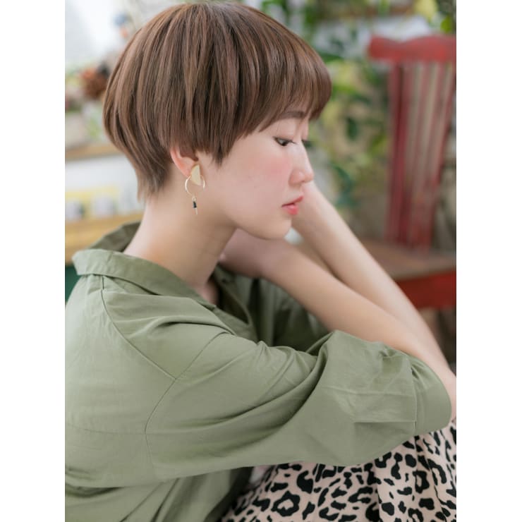 大人かわいい 外国人風カラー小顔マッシュ エアリーショート Cover Hair Bliss 上尾西口店 カバーヘアブリス アゲオニシグチテン のヘアスタイル 美容院 美容室を予約するなら楽天ビューティ