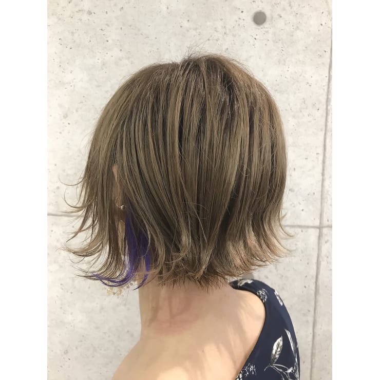 Euphoria 金沢 ポイントエクステ外ハネショート Euphoria Ginza Grande 銀座 ユーフォリア ギンザ グランデ のヘアスタイル 美容院 美容室を予約するなら楽天ビューティ