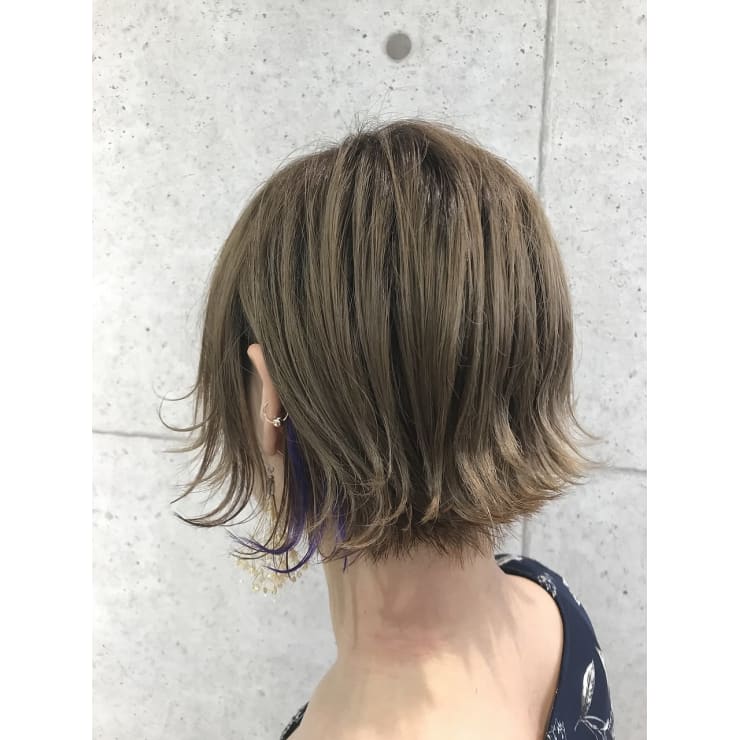 Euphoria 金沢 ポイントエクステ外ハネショート Euphoria Ginza Grande 銀座 ユーフォリア ギンザ グランデ のヘアスタイル 美容院 美容室を予約するなら楽天ビューティ