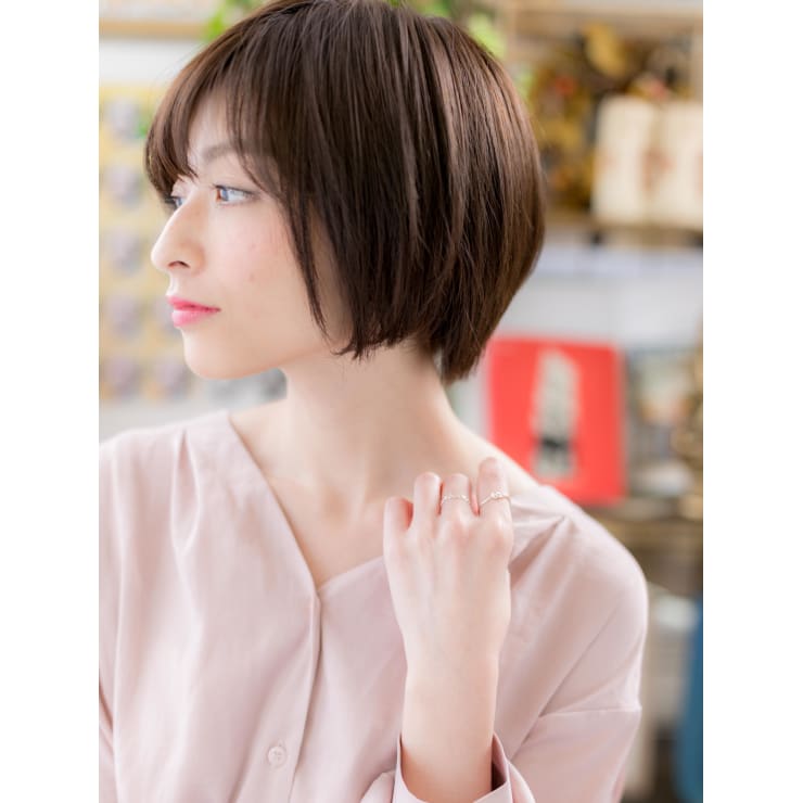 好感度大 ツヤ透明感 小顔前下がりボブ マシュマロボブ Cover Hair Bliss 北浦和西口店 カバーヘアブリス キタウラワニシグチテン のヘアスタイル 美容院 美容室を予約するなら楽天ビューティ