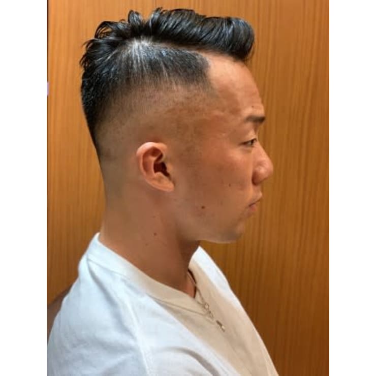 銀座バーバークラシカル七三スキンフェード | ヘアーモードキクチ 銀座