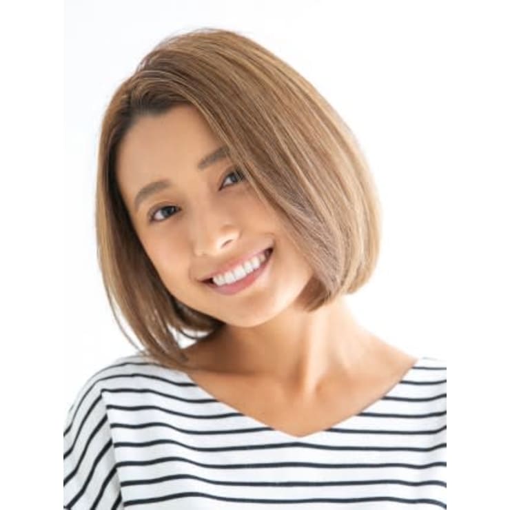 小顔ナチュラルボブ Hair Make Earth 沖縄泡瀬店 ヘアメイクアースオキナワアワセテン のヘアスタイル 美容院 美容室を予約するなら楽天ビューティ