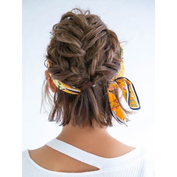 大人可愛いバンダナアレンジ Hair Make Earth 八潮店 ヘアメイクアースヤシオテン のヘアスタイル 美容院 美容室を予約するなら楽天ビューティ
