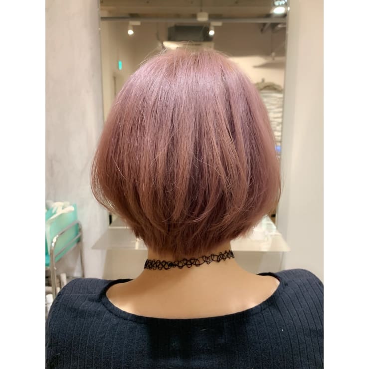 スモーキーピンク ショートボブ Hair Make Opsis オプシス のヘアスタイル 美容院 美容室を予約するなら楽天ビューティ スモーキーピンク ショートボブ Hair Make Opsis オプシス のヘアスタイル 美容院 美容室を予約するなら楽天ビューティ