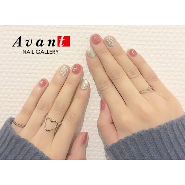 ショートネイル可愛い シンプルアートコースオフ ケア付 4950円 Nail Gallery Avant 塚口店 アヴァン のこだわり特集 ネイル まつげサロンを予約するなら楽天ビューティ