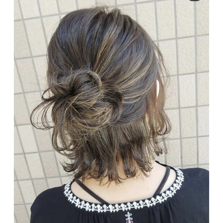 ハイライトたっぷりマットベージュカラー 外ハネボブスタイル Hair And Make Gratiae ヘアアンドメイクグラチア のヘアスタイル 美容院 美容室を予約するなら楽天ビューティ