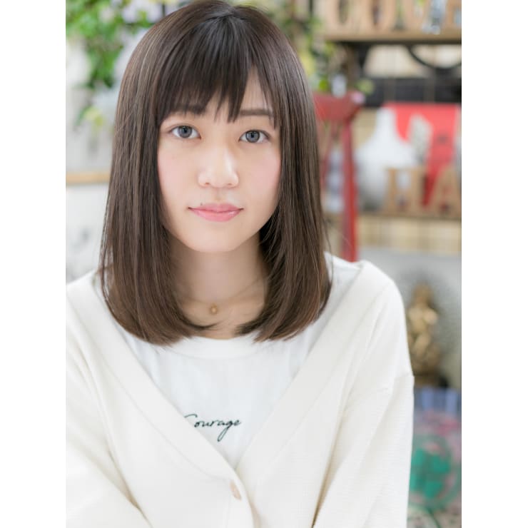 色っぽい 黒髪ワンカール小顔ロブスタイル 簡単スタイリング Cover Hair Bliss 大宮西口店 カバーヘアブリス オオミヤニシグチテン のヘアスタイル 美容院 美容室を予約するなら楽天ビューティ