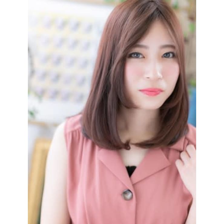 ミディアムセンターパートやわらかワンカール 斜めバング Cover Hair Bliss 北浦和西口店 カバーヘアブリス キタウラワニシグチテン のヘアスタイル 美容院 美容室を予約するなら楽天ビューティ