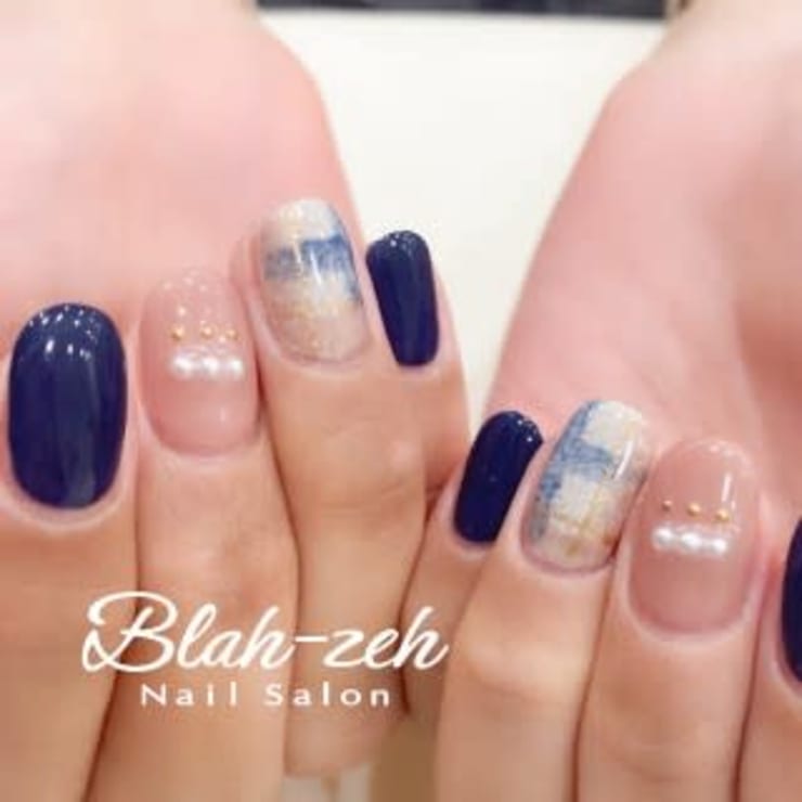 新作 ブランケットネイル Blah Zeh ブラゼ のネイルデザイン ネイル まつげサロンを予約するなら楽天ビューティ