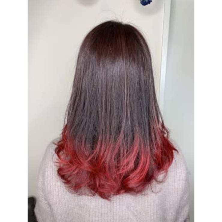 紅葉にグラデーションカラー Brooch ブローチ のヘアスタイル 美容院 美容室を予約するなら楽天ビューティ