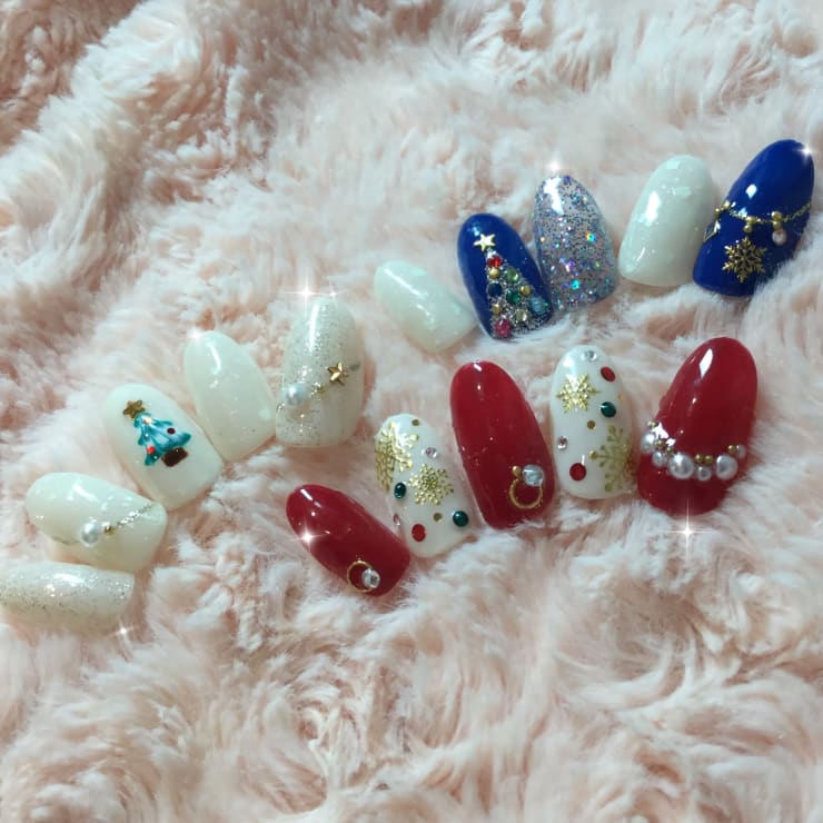 クリスマスネイル Nail Classy ネイルクラッシー のネイルデザイン ネイル まつげサロンを予約するなら楽天ビューティ