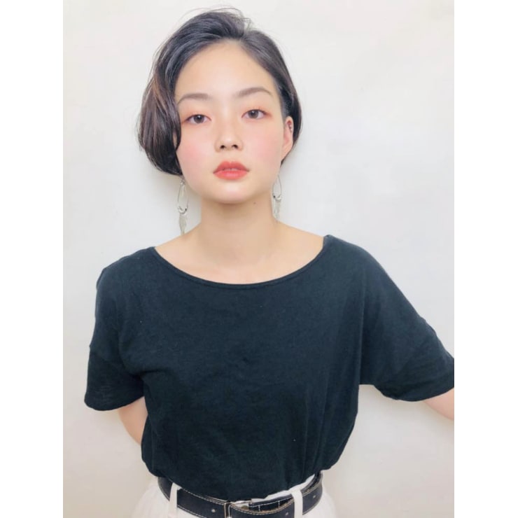 かきあげショートボブ Renjishi Kichijoji レンジシ のヘアスタイル 美容院 美容室を予約するなら楽天ビューティ