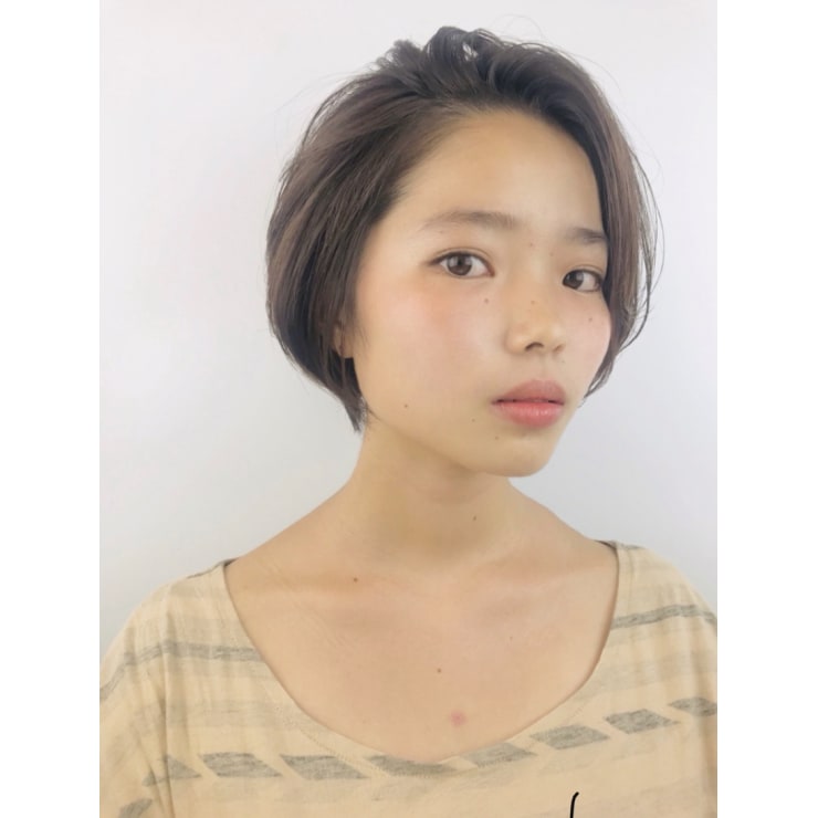 前髪かきあげショート Renjishi Kichijoji レンジシ のヘアスタイル 美容院 美容室を予約するなら楽天ビューティ