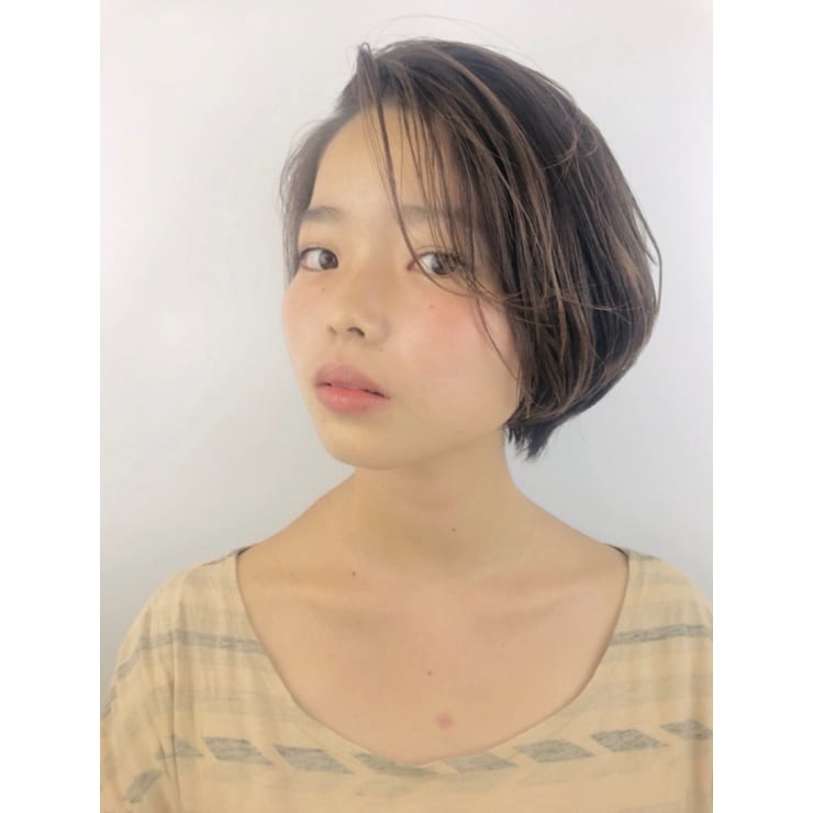 前髪かきあげショート Renjishi Kichijoji レンジシ のヘアスタイル 美容院 美容室を予約するなら楽天ビューティ