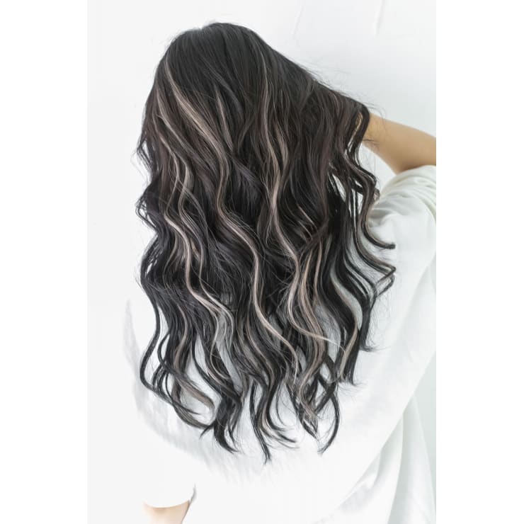 エクステでハイライトグレージュ！コントラストハイライト/池袋