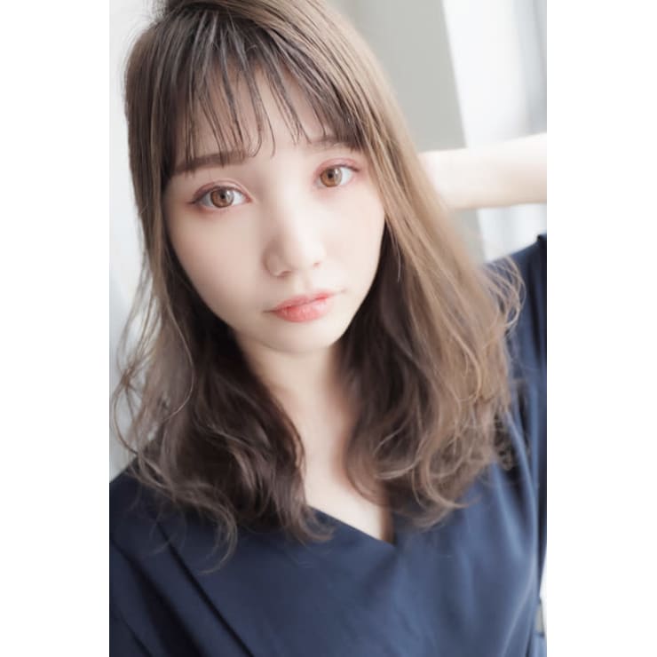 シースルーバング ミディアム Lusso Chiaro 西池袋店 ルッソチアロ ニシイケブクロテン のヘアスタイル 美容院 美容室を予約するなら楽天ビューティ